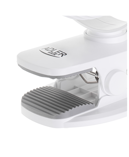 Adler Rechargeable fan with clip | AD 7335 | Table Fan | 6 W | Diameter 12.7 cm | Number of speeds 3 | Oscillation | White