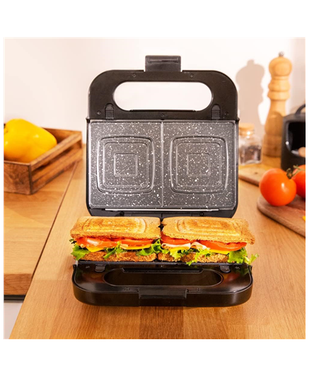 Cecotec Sandwich Maker | Rock’nToast 4in1 | 1000 W | Number of plates 4 | Black