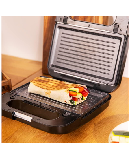 Cecotec Sandwich Maker | Rock’nToast 4in1 | 1000 W | Number of plates 4 | Black