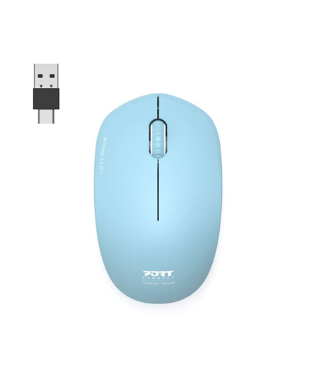 PORT CONNECT Mouse | Collection II | Wireless | 2.4 GHz | Pastel Blue
