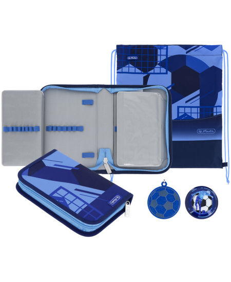 Kuprinė su priedais HERLITZ UltraLight Plus Blue Goal
