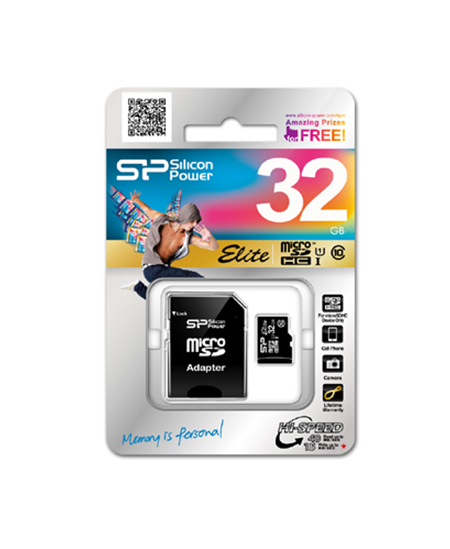 Silicon Power Elite UHS-I 16 GB, MicroSDHC, Flash memory class 10, SD adapter