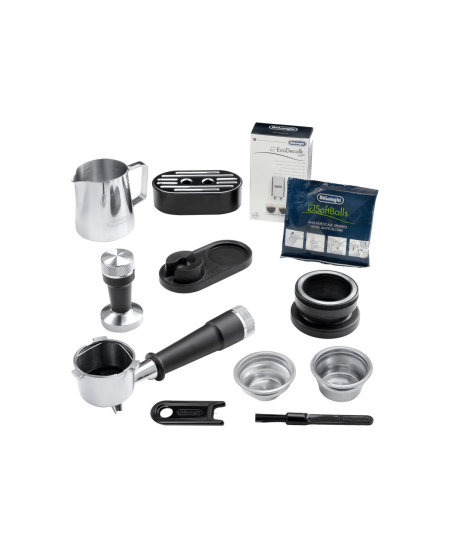 Delonghi Coffee machine | EC9155.MB | Pump pressure 15 bar | Built-in milk frother | Manual | Metal Black | 1400 W