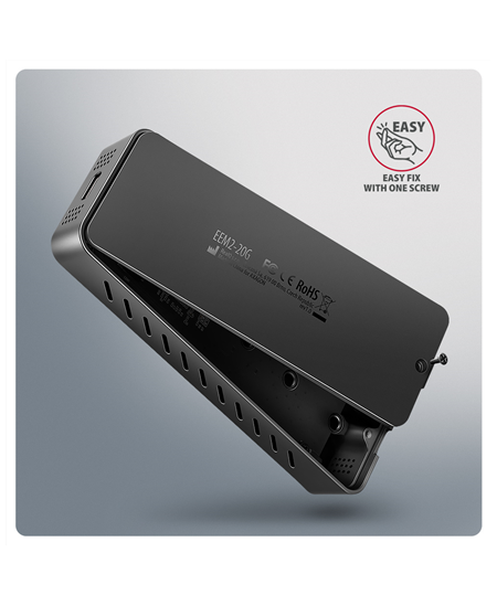 AXAGON USB-C 20Gbps - M.2 NVMe SSD ARMORED Box | EEM2-20G