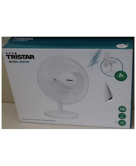 SALE OUT. | SALE OUT. Tristar Desk fan | VE-5724 | Desk fan | 40 W | Diameter 30 cm | Number of speeds 3 | Oscillation | White |