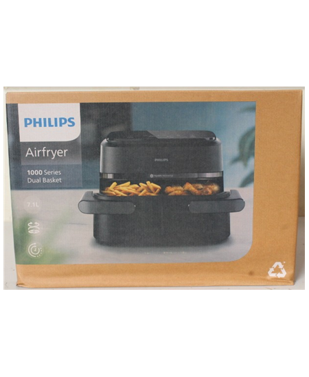 SALE OUT. Philips Airfryer 1000 Series NA150/00, 7 L, Black | Philips Airfryer Dual Basket | NA150/00 1000 Series | Power 2450 W