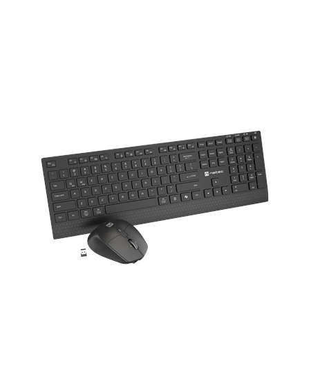 Natec Keyboard and Mouse | Stringray 2 | Keyboard and Mouse Set | Wireless | US | Black