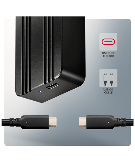AXAGON USB-C 40Gbps external enclosure for M.2 NVMe SSD | EEM2-40G