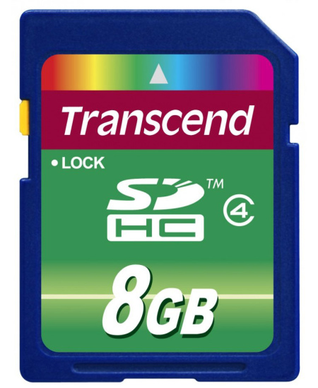 SD kortelė TRANSCEND 8GB SDHC Class 4