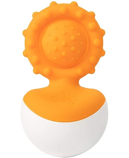 Kūdikio žaislas FATBRAINTOYS ,,Dimpl Wobbl", oranžinis