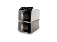 Philips Airfryer, Dual Basket | NA462/80 4000 Series | Capacity 10 L | Power 2750 W | RapidAir | Silk White/Beige