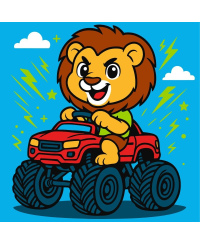 Tapyba pagal skaičius: LIŪTAS ANT AUTOMOBILIO 25x25