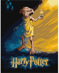 Tapyba pagal skaičius: „HARIS POTERIS“ Dobby plakatas Warner Bros 40x50 dėžutėje
