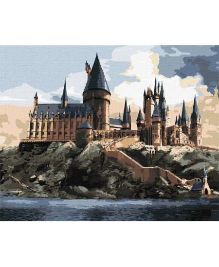 Tapyba pagal skaičius: "HARIS PORETIS" Hogvartas dieną Warner Bros 40x50 dėžutėje