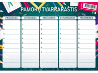 Pamokų tvarkaraštis, A5, 200 gsm