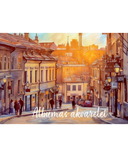 Albumas akvarelei LIETUVA, A4, 200 gsm, 20 lapų