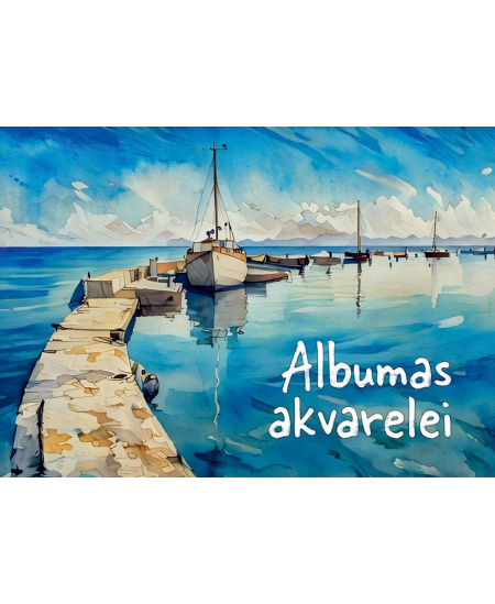 Albumas akvarelei LIETUVA, A4, 200 gsm, 20 lapų