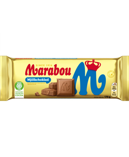 Pieninis šokoladas MARABOU, 170 g