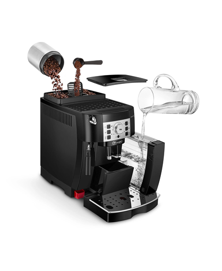 Delonghi | Coffee Maker | ECAM22.115.B Magnifica S | Pump pressure 15 bar | Built-in milk frother | Automatic | 1450 W | Black