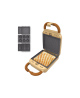 Cecotec Sandwich Maker | Rock'nToast Retro One Yellow Retro-style | 700 W | Number of plates 3 | Yellow