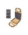 Cecotec Sandwich Maker | Rock'nToast Retro One Yellow Retro-style | 700 W | Number of plates 3 | Yellow