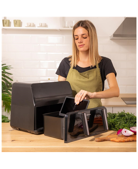 Cecotec Double hot air fryer | Cecofry Advance 9000 Window | Power 2200 W | Capacity 9 L | Black