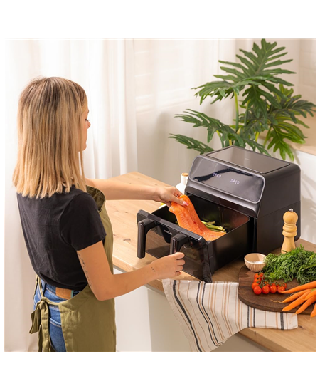 Cecotec Double hot air fryer | Cecofry Advance 9000 Window | Power 2200 W | Capacity 9 L | Black