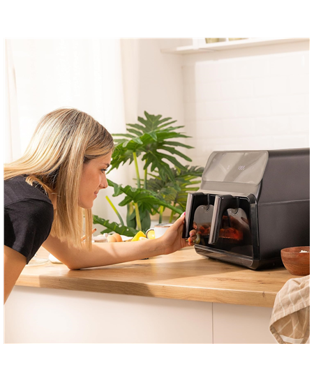 Cecotec Double hot air fryer | Cecofry Advance 9000 Window | Power 2200 W | Capacity 9 L | Black