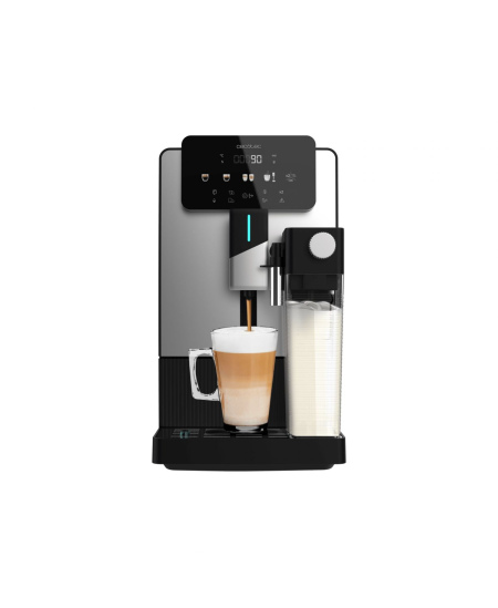 Cecotec Coffee machine | Cremmaet Latte Jar | Pump pressure 19 bar | Automatic | Built-in milk frother | Black/Silver | 1500 W