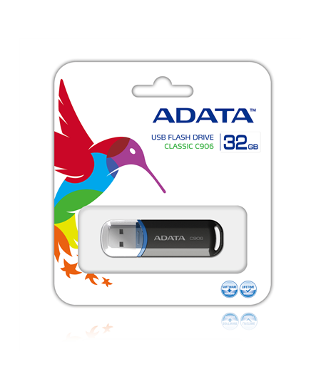 ADATA C906 32 GB, USB 2.0, Black