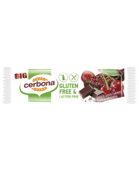 Dribsnių batonėlis CERBONA, su šokoladu ir vyšniomis, be glitimo ir laktozės, 35 g