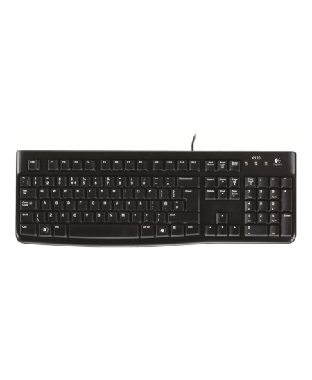 Logitech | K120 | Standard | Wired | EN/LT | Black | • Keyboard• User documentation