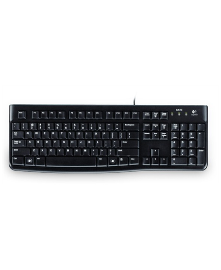 Logitech | K120 | Standard | Wired | EN/LT | Black | • Keyboard• User documentation