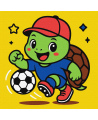 Tapyba pagal skaičius: VĖŽLYS ŽAIDŽIA FUTBOLĄ art_selena_ua 25x25