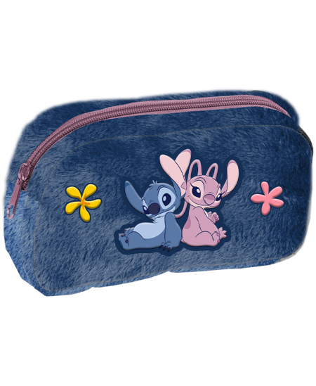 Pliušinis penalas PASO Stitch & Angel Aloha, didelis, vieno skyriaus