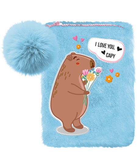 Pliušinė piniginė PASO Capibara