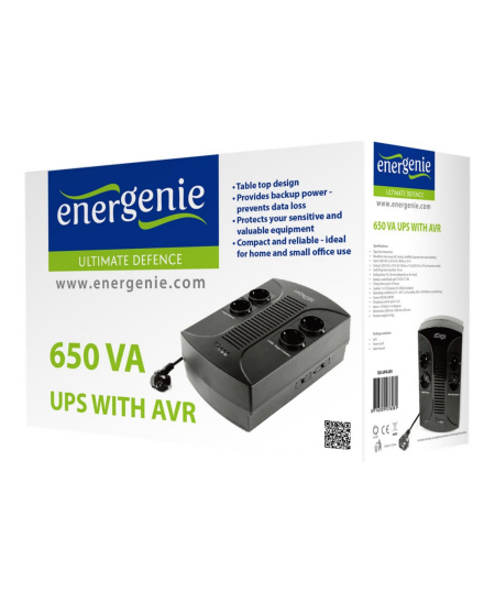 EnerGenie UPS with AVR 650 VA, 390 W, 220 V
