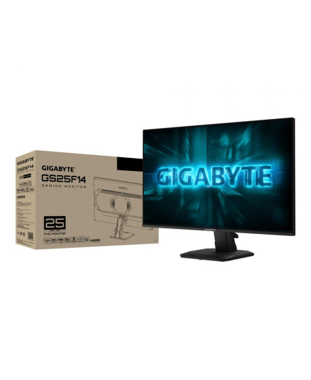 Gigabyte | GS25F14 EK | 24.5 " | SS IPS | FHD | 144 Hz | 1 ms | 1920 x 1080 pixels | 300 cd/m² | HDMI ports quantity 2