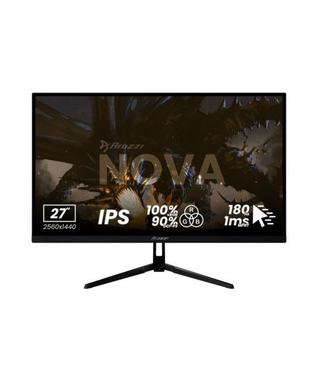 Arozzi | Nova | 32 " | IPS | QHD | 16:9 | 180 Hz | 1 ms | 2560 x 1440 pixels | 300 cd/m² | HDMI ports quantity 2 | Black