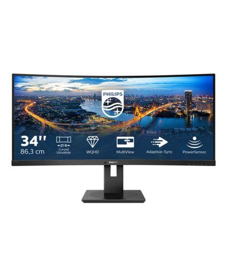 Philips | Curved UltraWide | 345B1C | 34  " | VA | WQHD | 21:9 | 100 Hz | 5 ms | 3440 x 1440 | 300   cd/m² | HDMI ports qu