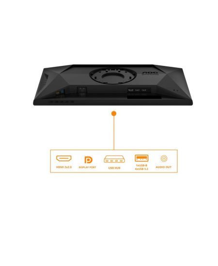 AOC | 25G4SXU | 24.5 " | IPS | FHD | 310 Hz | 1 ms | 1920 x 1080 pixels | 400 cd/m² | HDMI ports quantity 2 | Black