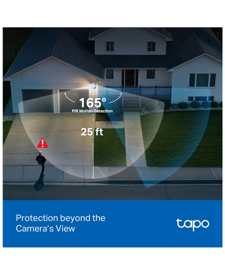TP-LINK | Tapo C710 | Pan/Tilt Security Floodlight Camera | 3 MP | F/2.0 | IP65 | H.264 | microSD up to 512 GB
