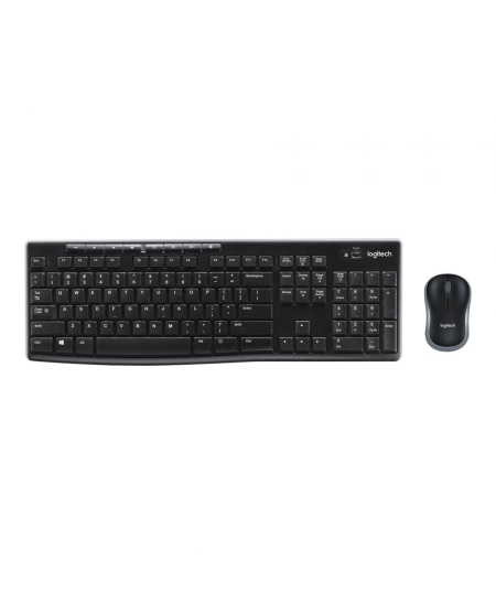 Logitech MK270 | Keyboard and Mouse Set | Wireless | US | Black