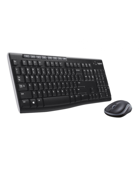 Logitech MK270 | Keyboard and Mouse Set | Wireless | US | Black