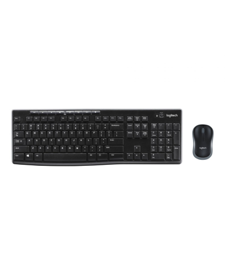 Logitech MK270 | Keyboard and Mouse Set | Wireless | US | Black