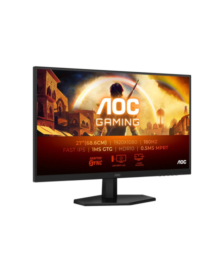 AOC | 27G42E | 27 " | IPS | FHD | 16:9 | 180 Hz | 1 ms | 1920 x 1080 pixels | 300 cd/m² | HDMI ports quantity 1 | Black