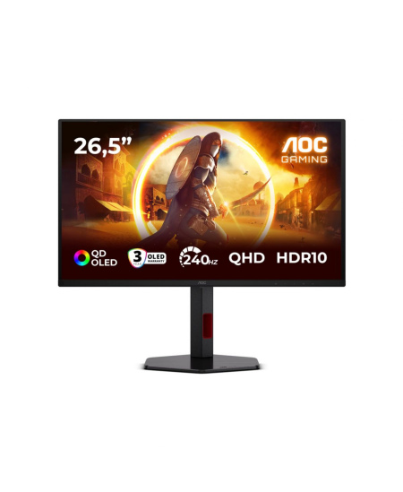 AOC | Q27G4ZDR | 27 " | QD-OLED | QHD | 16:9 | 240 Hz | 0.03 ms | 2560 x 1440 pixels | 400 cd/m² | HDMI ports quantity 2 |