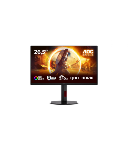 AOC | Q27G4ZDR | 27 " | QD-OLED | QHD | 16:9 | 240 Hz | 0.03 ms | 2560 x 1440 pixels | 400 cd/m² | HDMI ports quantity 2 |