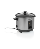 Tristar | RK-6146 | Rice cooker | 400 W | 1 L | Number of programs 0 | Black/Stainless steel