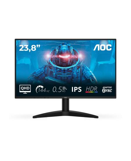 AOC | Q24B36X | 24 " | IPS | QHD | 16:9 | 144 Hz | 4 ms | 2560 x 1440 pixels | 300 cd/m² | HDMI ports quantity 1 | Black